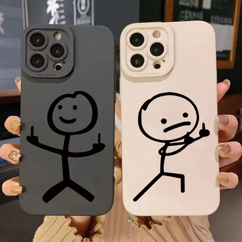 Phone Cases Like Loopy - Schattige cartoon-figuurtjes siliconen telefoonhoesje voor iPhone