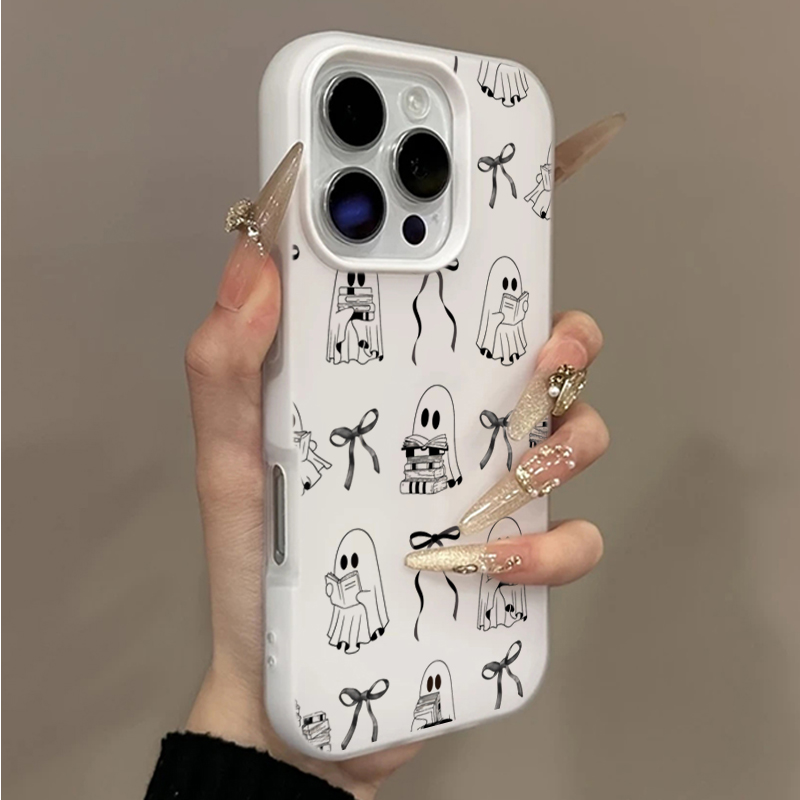 Phone Cases Like Loopy - Schattig Halloween Boek Spook Strik Telefoonhoesje