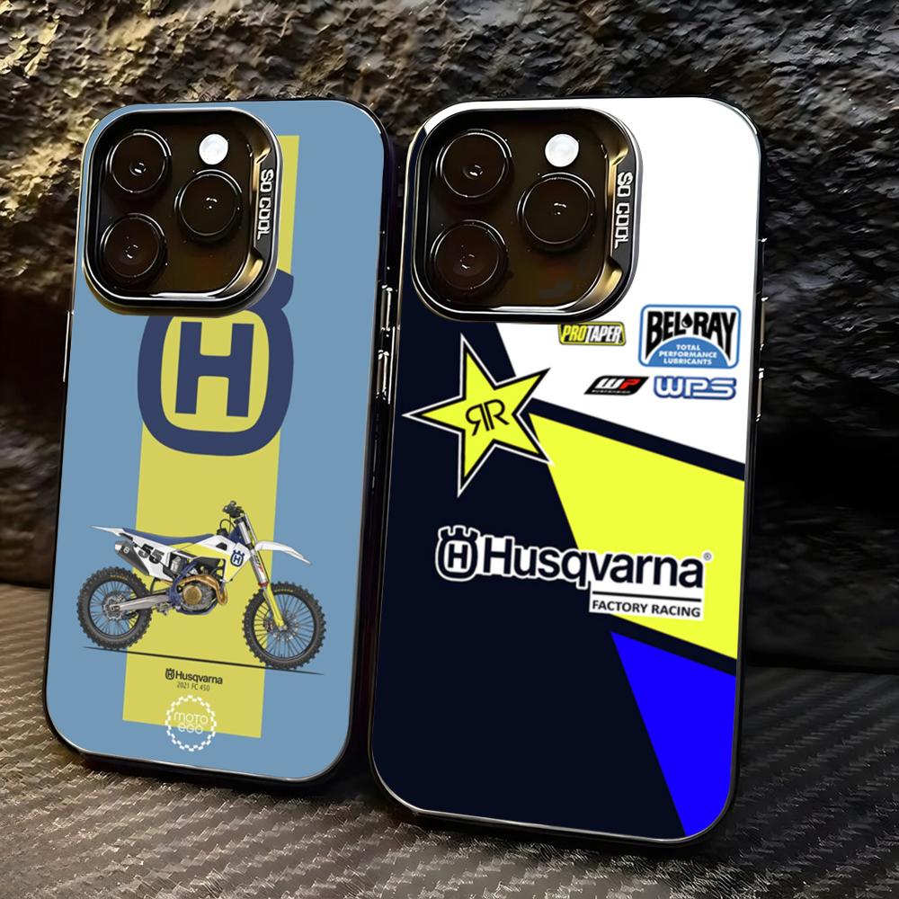Phone Cases Popular - Motorfiets H-Husqvarnaes-S Telefoonhoesje voor lMDColor Zilveren
