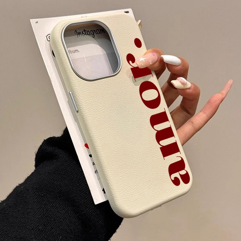 Phone Cases Red - De rode artistieke telefoonhoes met litchi-patroon