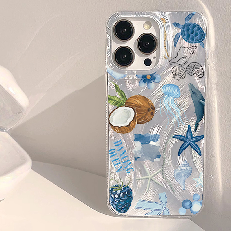 Phone Cases Redmi - Blue Ocean Beach Stootvaste Telefoonhoes voor