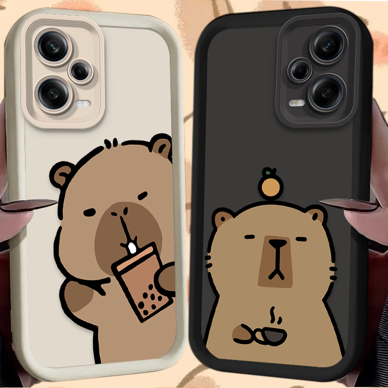 Phone Cases Redmi - Cartoon schattige capibara telefoonhoesje voor Xiaomi