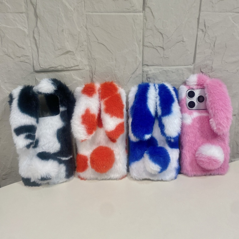 Phone Cases Iphone 14 - Schattige konijnenprint pluche telefoonhoesjes voor iPhone