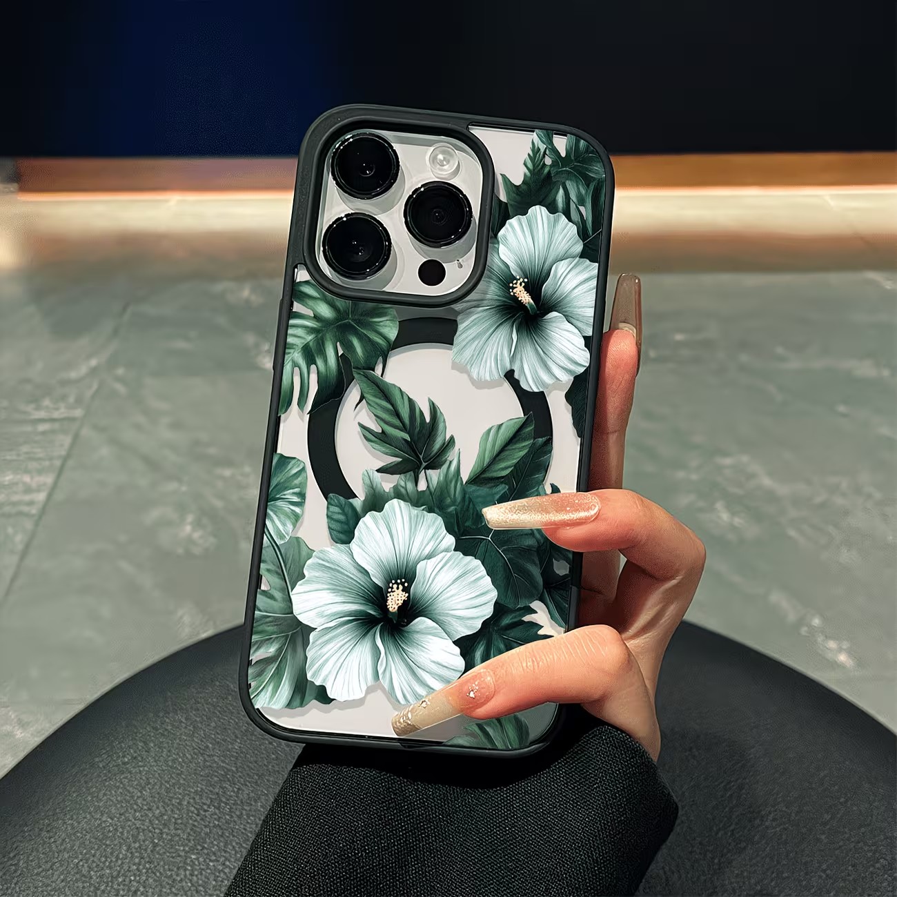 Phone Cases Like Loopy - Groene bloemenprint telefoonhoesje voor iPhone 17