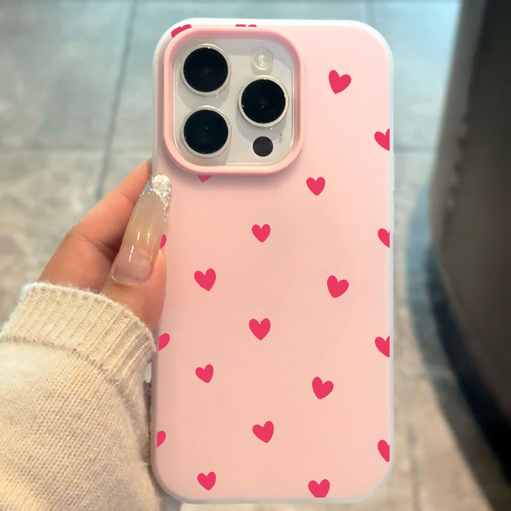 Rode liefdeshartpatroon telefo - Phone Cases Red recensie en prijs