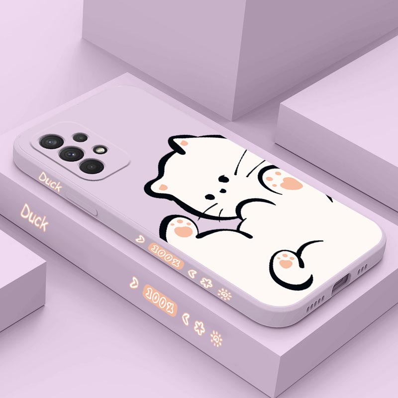 Witte Wolk Kat Siliconen Telef - Phone Cases Burga recensie en prijs
