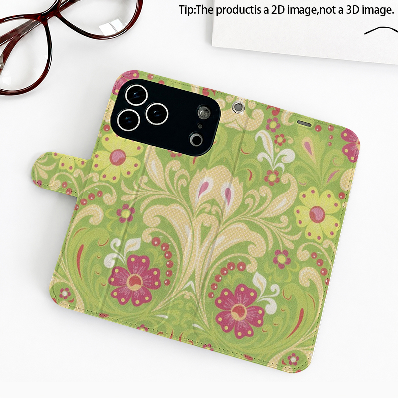 Wild Flower Vine Pattern 2D Fl - Flip Leather Case recensie en prijs