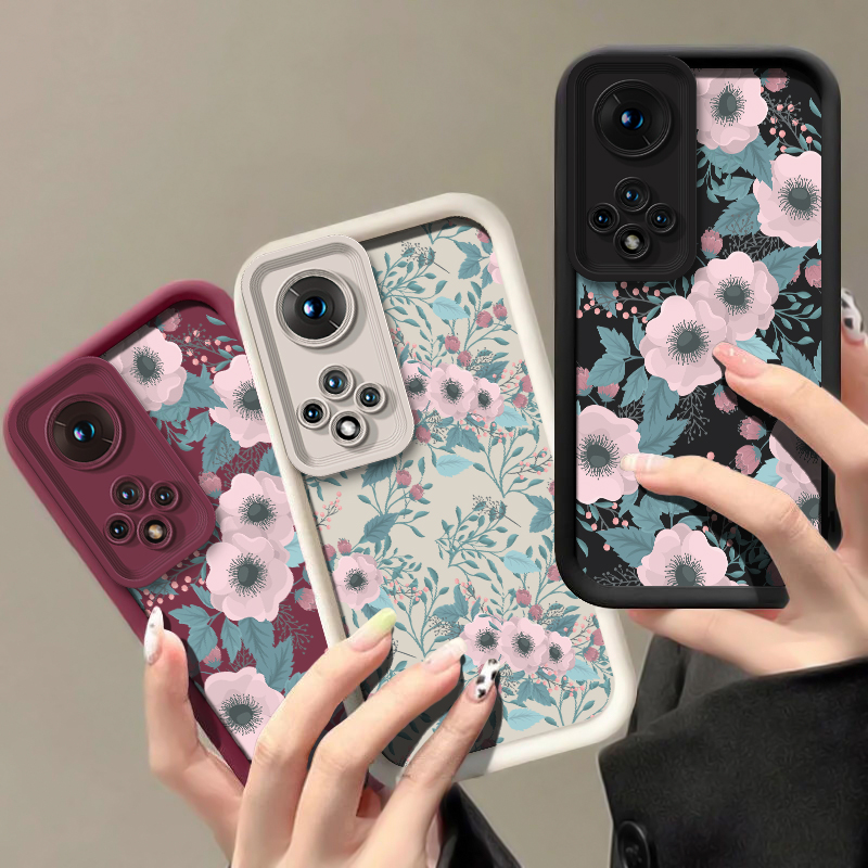 Bloemenpatroon siliconen telef - Phone Cases Honor recensie en prijs