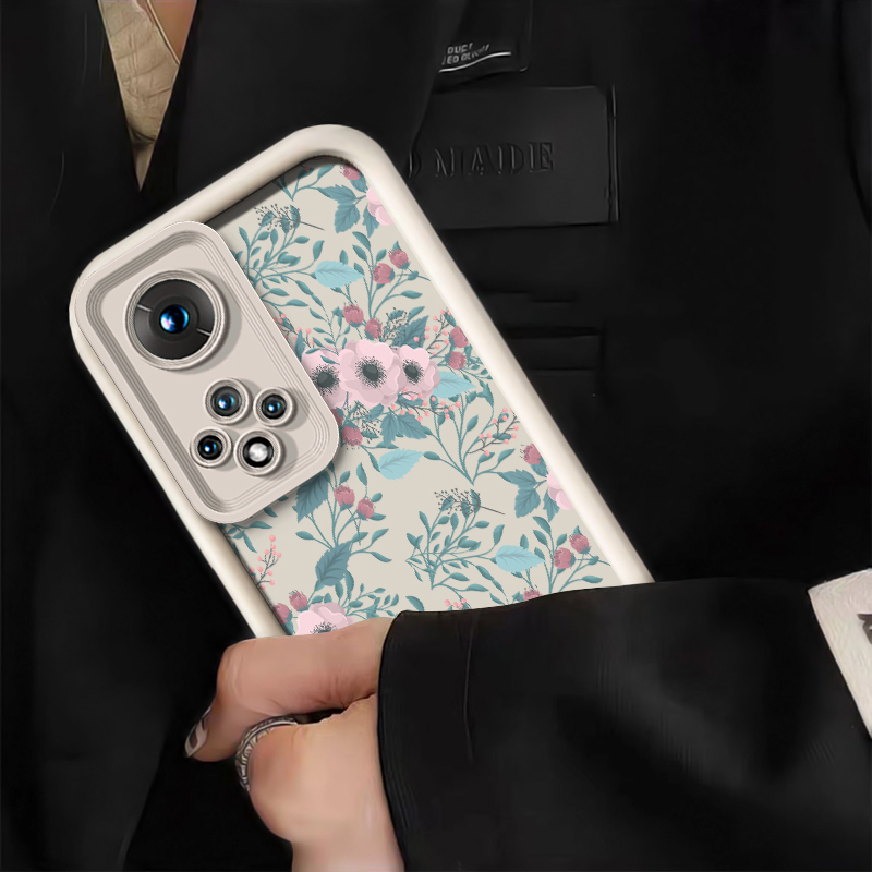Bloemenpatroon siliconen telef - Phone Cases Honor recensie en prijs