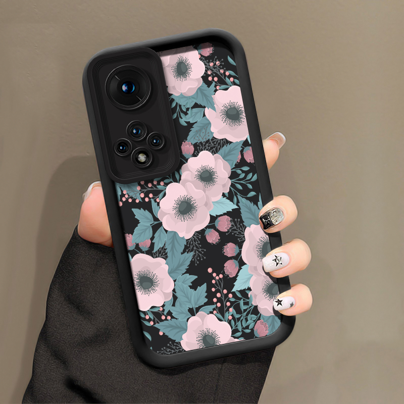 Bloemenpatroon siliconen telef - Phone Cases Honor recensie en prijs
