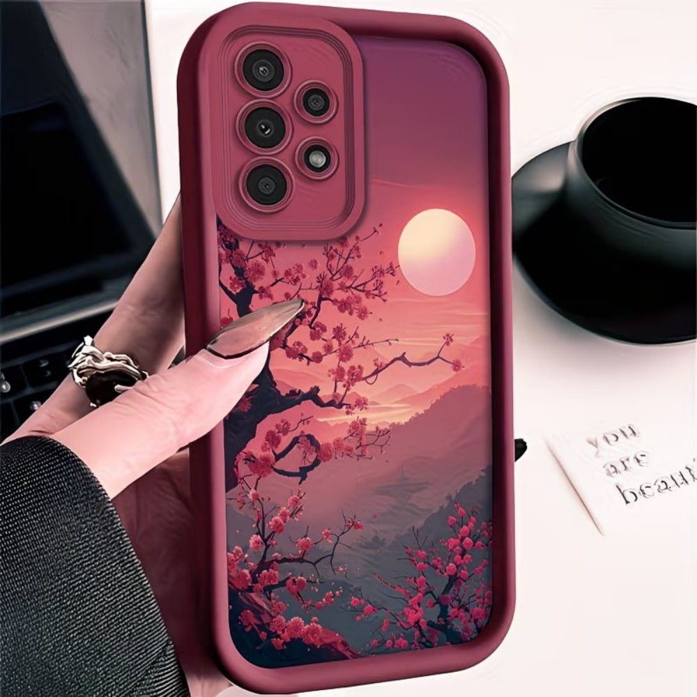 Sunset Mountain Peak Anti-Val  - Phone Cases Red recensie en prijs