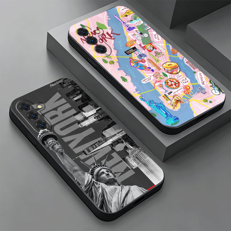 Zachte telefoonhoes voor Samsu - Phone Cases York recensie en prijs