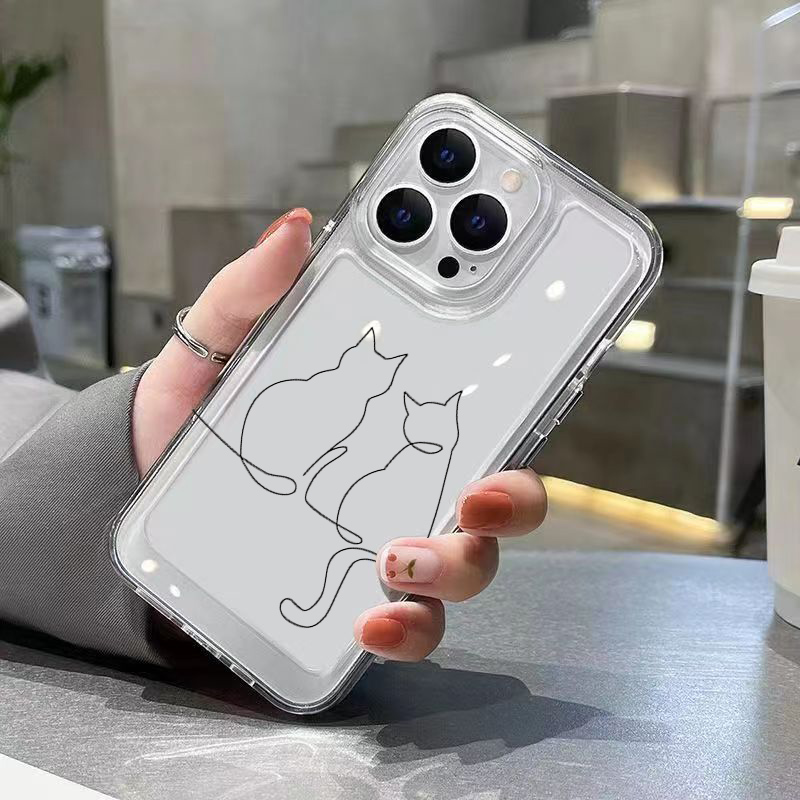 Schattige Line Cat Anti-drop T - Phone Cases Iphone 14 recensie en prijs