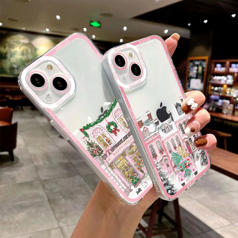 Winter Nieuwjaar Kerst Straat  - Phone Cases Iphone 14 recensie en prijs