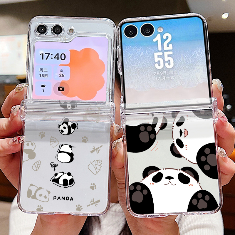 Schattig Panda-patroon telefoo - Phone Cases Z Flip 5 recensie en prijs