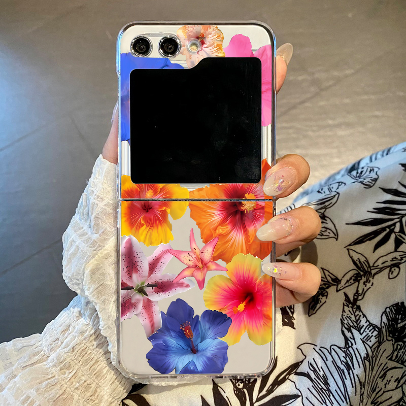 Realistische bloemenprint tele - Phone Cases Z Flip 5 recensie en prijs