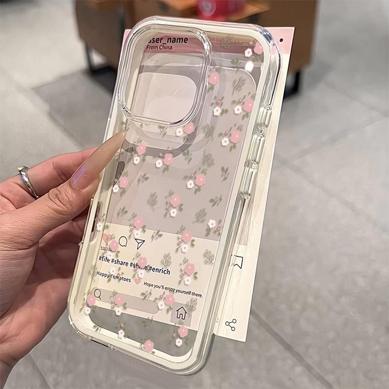 Groene Bladeren Roze Bloem 2-i - Phone Cases Green recensie en prijs