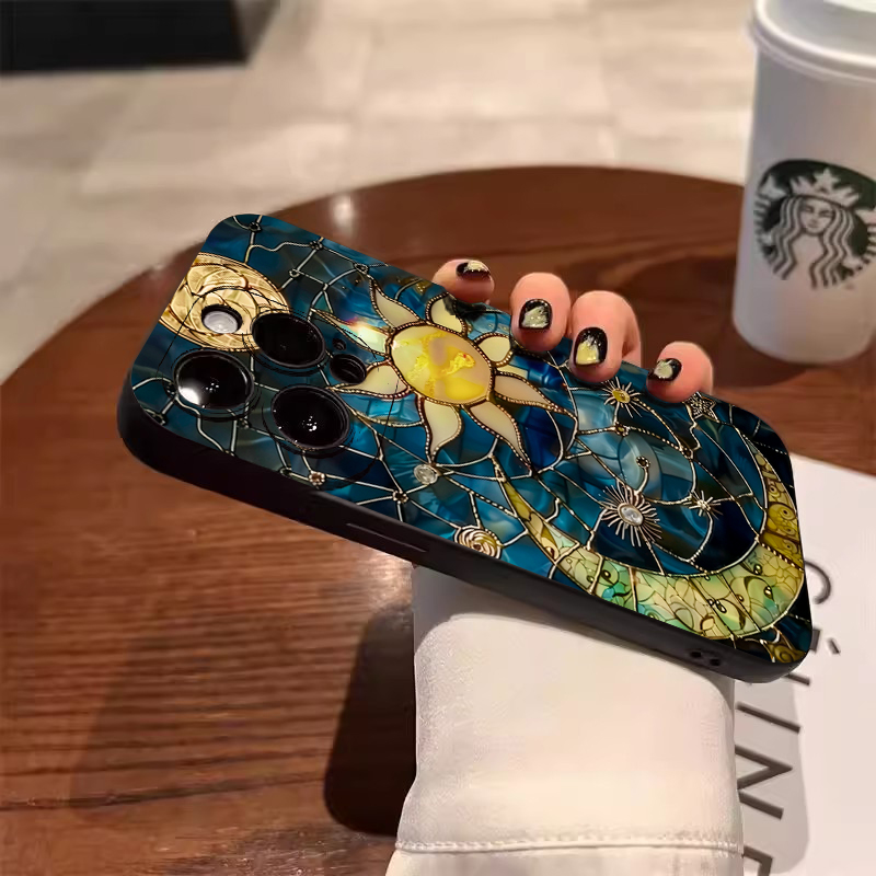 Esthetische zon-maan print tel - Phone Cases Aesthetic recensie en prijs