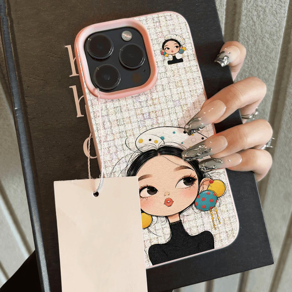 Schattig Cartoon Meisje Ruitje - Phone Cases Aesthetic recensie en prijs