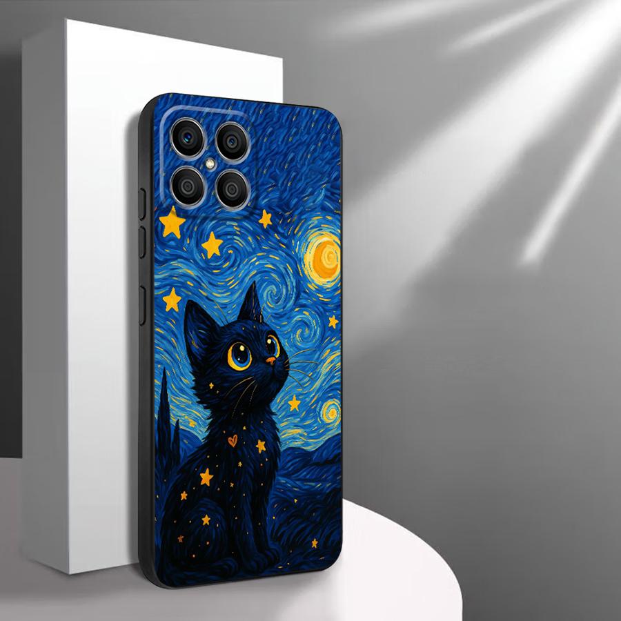 Van Gogh Sterrennacht Kat Hoes - Phone Cases Honor recensie en prijs