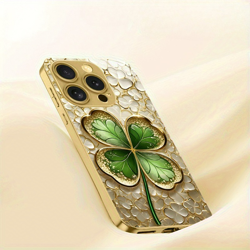 Gouden en groene kleurblok vie - Phone Cases Green recensie en prijs