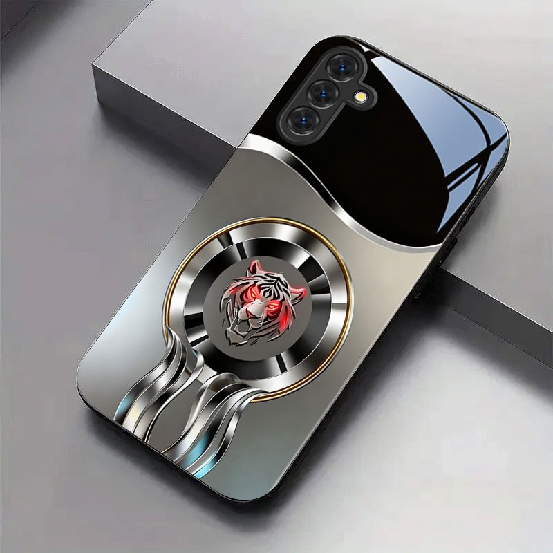 Gouden cirkel, rood oog, tijge - Phone Cases Red recensie en prijs