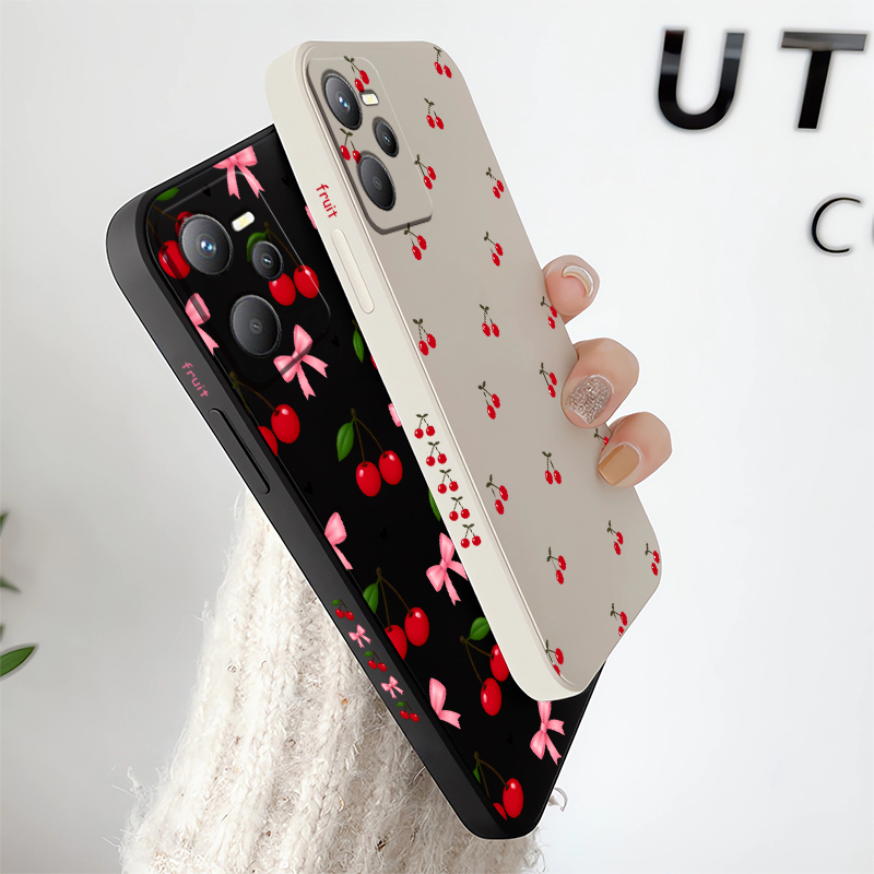 Cherry Print hoesje voor OPPO  - Realme C67 recensie en prijs