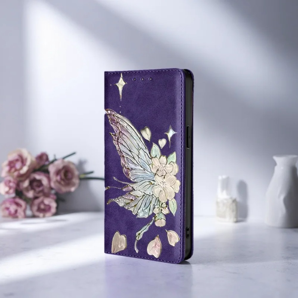 Geschilderde magnetische flip  - Flip Leather Case recensie en prijs
